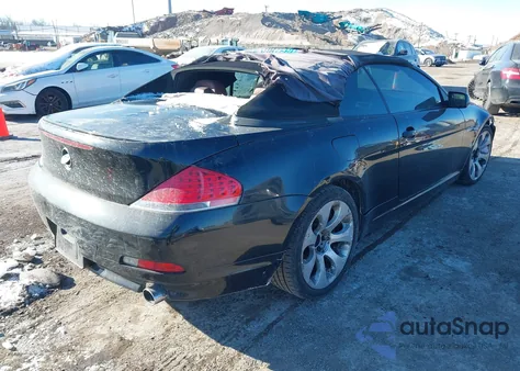 2004 BMW 645Ci z USA, uszkodzony, nr VIN WBAEK734X4B321915